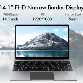 14-inch 15.6 Inch Gaming Laptops Low-Cost Intel Celeron J4105 8+128GB SSD Fingerprint Recognition Quad Core Intel Processor US Plug - Image 3